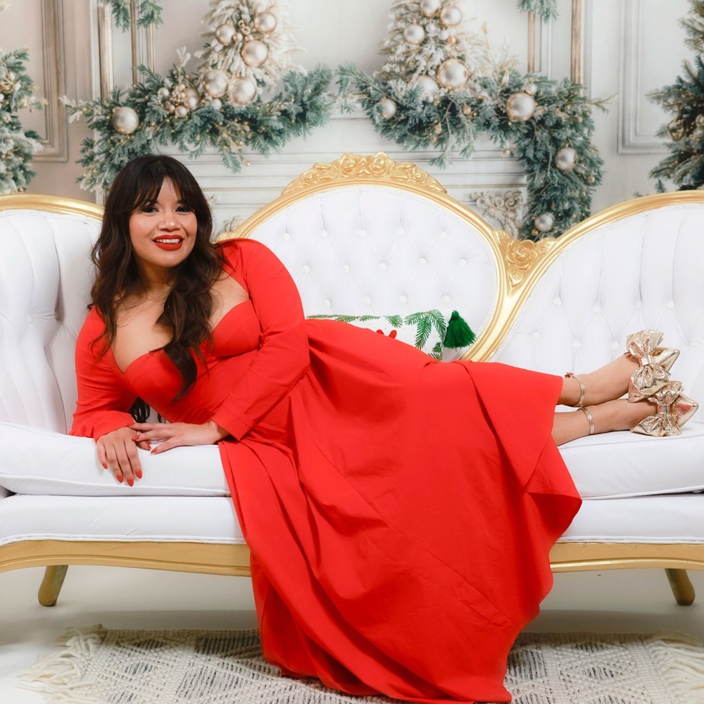Red dress I only wore for Christmas pictures